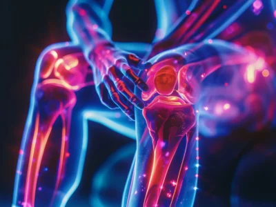 Illustration of joint pain and inflammation, representing personalized pain management strategies by Dr. Cook in 85250