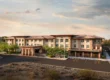 Exterior view of Sunrise of North Scottsdale assisted living community in Scottsdale, AZ at sunset.