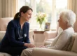 A representative image of a geriatric consultation, showing the convenience of the services provided by house call doctors scottsdale and specialists like Dr. Rebecca Cook.